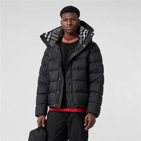 burberry coat mens puffer|puffer jacket with detachable sleeves.